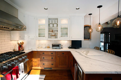 Kitchen - transitional kitchen idea in Los Angeles
