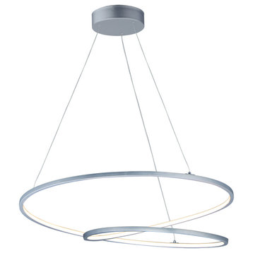 ET2 Lighting E21327-MS Cycle 31.5" LED Pendant in Matte Silver