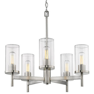 5 Light Chandelier in Classic style - 23 Inches high by 23.75 Inches