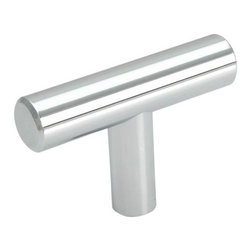 Cosmas - Cosmas 305CH Polished Chrome Euro Style T Bar Cabinet Knob [25-PACK] - Cabinet And Drawer Knobs