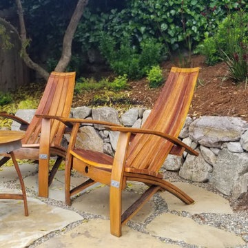 A Quiet Corner: Flagstone Patio and Natural Stone Wall