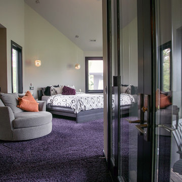 Contemporary Lodge Style Lake House with Universal Design Accessibility