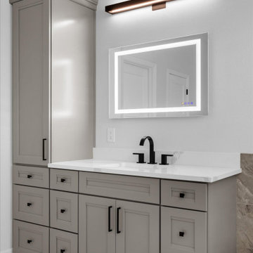From Dated to Dazzling Complete Master Bathroom Makeover