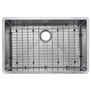 Starstar Undermount Stainless Steel Single Bowl Kitchen Sink With Grid