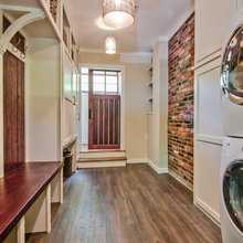 mud room with laundry room