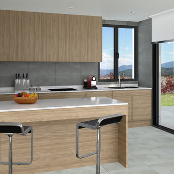 Cocina abierta - open vivienda K7a