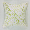 Ivory Gold Polka Dot Pillow Cover by BohoCHIC Maui