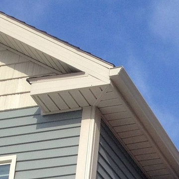 Gutter Installation - Rock/blueish green
