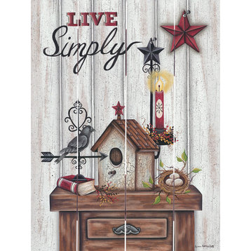 Live Simply Birdhouse Pallet Art