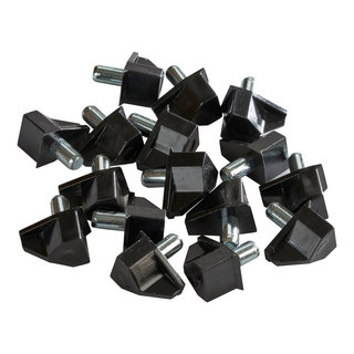 Rok Hardware Shelf Support 5mm Pin, Black, Bag of 20