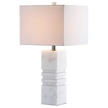 Safavieh Faye Marble Table Lamp, White