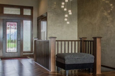 Inspiration for a contemporary entryway remodel in Vancouver