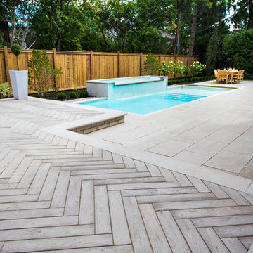 Contemporary backyard in Beaconsfield