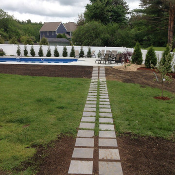 Rectilinear Stepping Stone Design & Planting Project, Northborough MA