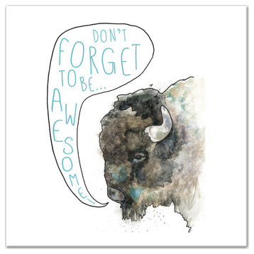 Don't Forget Buffalo 24x24 Canvas Wall Art