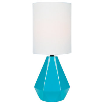 Lite Source LS-23204 Mason 1 Light 17" Tall Vase Table Lamp - Blue