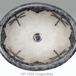 Hand Painted Drop-in Sinks by Atlantis Porcelain Art - Products