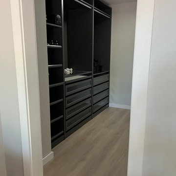 Master bedroom redo with walk in closet