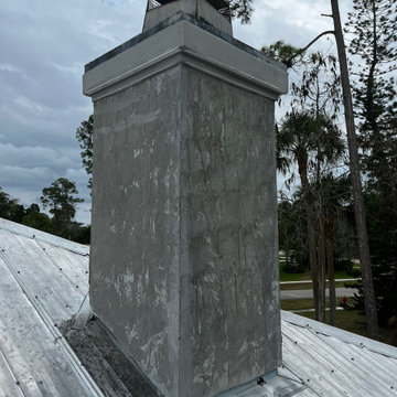 Stucco repair job