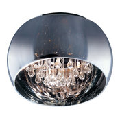 Sense-Flush Mount, Polished Chrome, 15.75", Mirror Chrome