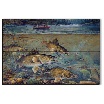 Wall Art, Fisherman's Walleye, 12"x8"