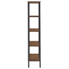 Rodriguez Rustic X-Base 32" Bookcase, Brown