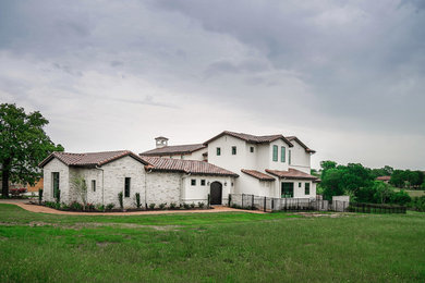 Tuscan exterior home photo in Austin