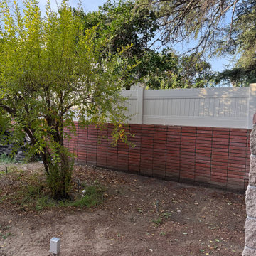 Vinyl Privacy and Wall Topper Fence
