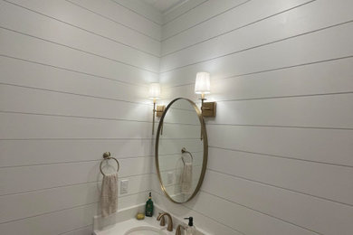 Powder room - country powder room idea in Other