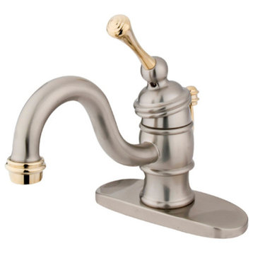 Kingston Brass KB340.BL Victorian 1.2 GPM 1 Hole Bathroom Faucet - Satin Nickel