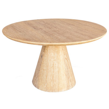 Linette Dining Table, Solid White Oak Wood