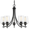 Savoy House 1-4032-5 Octave 5 Light 23"W Chandelier - Black