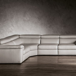 Natuzzi Editions Recliner Sectional B620 Raffaele - Sectional Sofas