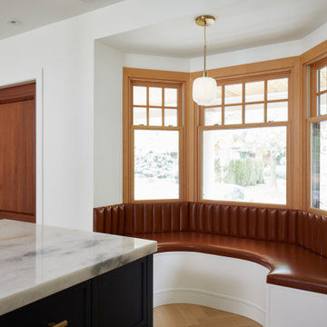 Roncesvalles Remodel Curved Leather Banquette