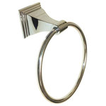 eBuilderDirect - eBuilderDirect Bathroom Accessories, Polished Chrome, Towel Ring - eBuilderDirect Bathroom Accessory sets are a functional and stylish addition to any bathroom, powder room, or laundry room. These bath sets are constructed of metal and come with all necessary mounting brackets, drywall anchors, and screws.