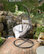 GDF Studio Kyle Outdoor Wicker Hanging Basket Chair, Black/Gray