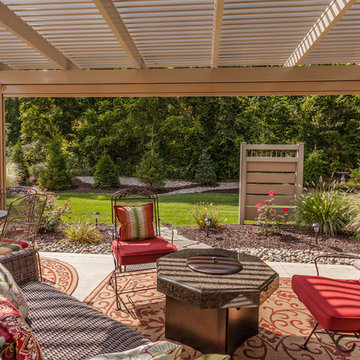 Operable Pergola offering sun, shade, and rain protection.