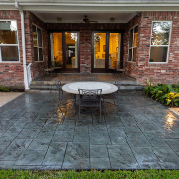 A New Orleans Inspired Landscape and Fountain- Tanglewood, Houston, TX