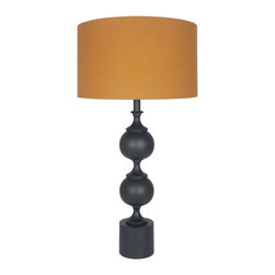 Barker and Stonehouse - Tall Matte Black Table Lamp - L&aacute;mparas