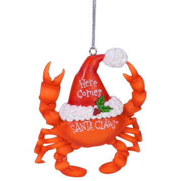 Here Comes Santa Claws Crab Christmas Holiday Ornament