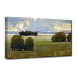 Ready2HangArt��_��__��_��__ - Ready2Hangart 'Nice Green I' By Norman Wyatt Jr. Canvas Art, 20"x40" - Prints And Posters