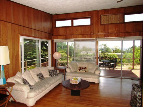 Mid Century Modern Replace Wood Paneling Redo Floors Ideas