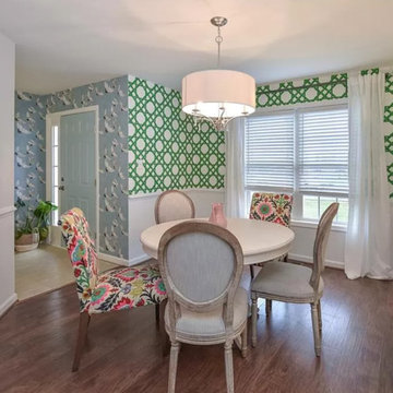 Colorful Green Dining Room, Williamsburg VA