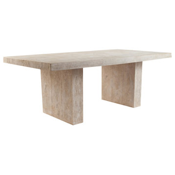 Old Lumber Dining Table, Roman Stone