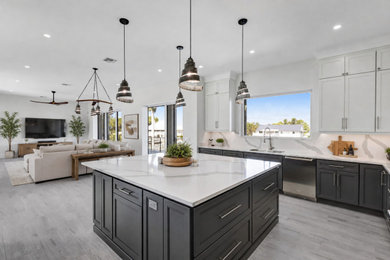 Example of a kitchen design in Miami