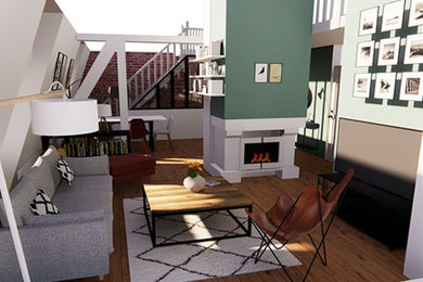 Metz - Décoration et aménagement d'un appartement en duplex