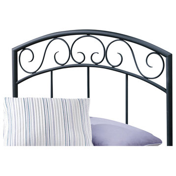 Wendell Headboard, Rails Not Included, Full/Queen, Textured Black