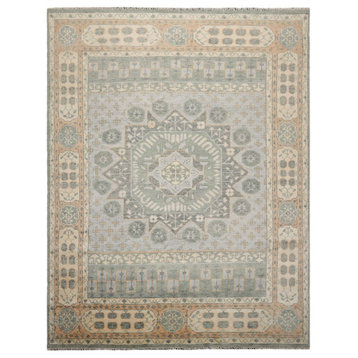 7'10''x10'4'' Hand Knotted Wool KPSI Oushak Oriental Area Rug, Gray
