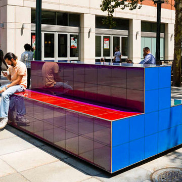 Temperature Sensitive Interactive Color Changing Bench