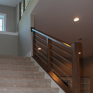 Project #22 | Stainless Steel & Dark Wood Treads